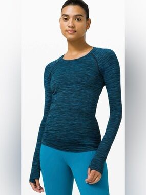 Lululemon Swiftly Tech Long Sleeve 2.0, Teal Blue